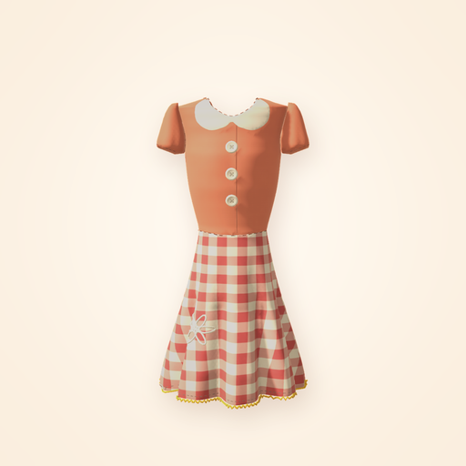 The Stitchwork app icon: a coral dress with a white collar